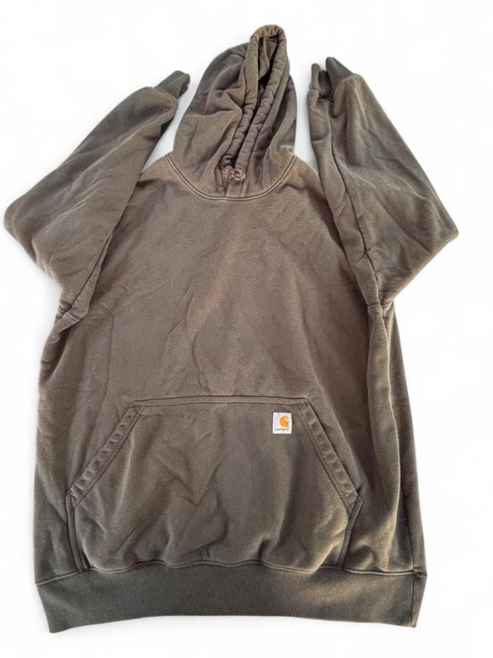 Carhartt Grey Work Hoodie with Front Pocket
